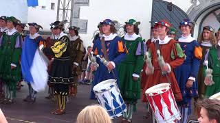 LK Landsknechte Antrommeln Lederhaus Marienplatz Rutenfest Ravensburg Rutenfreitag 19 7 2017