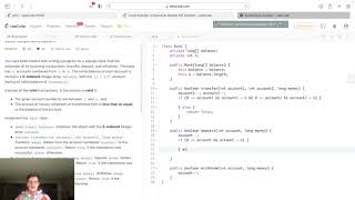 Leetcode Solution - 2043 Simple Bank System