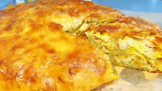 Много лет готовлю только так!Слоеный пирог с Мясом и Картошкой за 30 минут!Нереально вкусно!