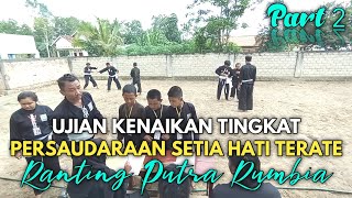 Sambung Persaudaraan Ujian Kenaikan Tingkat SH Terate Ranting Putra Rumbia #psht  #pshtpusatmadiun