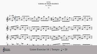 《SEVCIK SCHOOL OF VIOLIN TECHNICS OP. 1 BOOK 1》Exercise 14