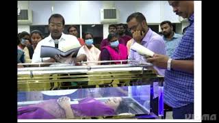 சகோதரர் மோகன் சி லாசரஸ் அவர்கள் சகோதரி கிறிஸ்டினா ராபின்சன் அவர்களுக்கு செலுத்தும் கடைசி மரியாதை