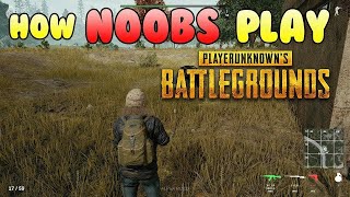 HOW NOOBS PLAY PUBG ?how noobs die in pubg//noob vs pro pubg
