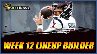 EVERYTHING You Need to Know for NFL DFS: DraftKings Week 12