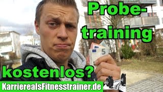 Sollte ein Probetraining im Fitnessstudio kostenlos sein?