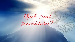 Unde sunt secerătorii?