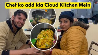 Chef ke sath kaam krne ka plha experience cloud kitchen mein | #tamannapraveenvlogs