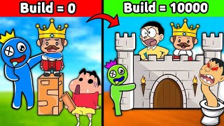 Build To Protect King 😱 || Funny Game Roblox 😂