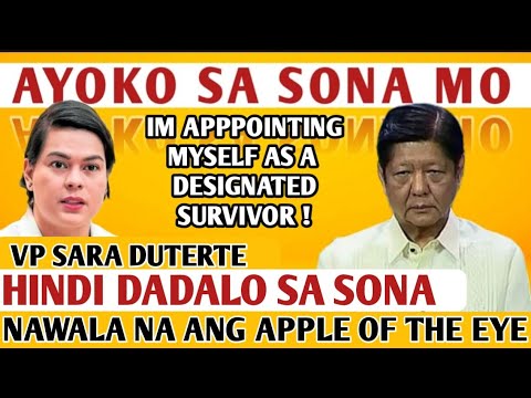 VP SARA DUTERTE TINABLA ANG SONA NI MARCOS JR HINDI SISIPOT !