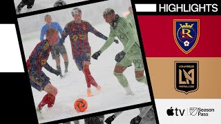 Real Salt Lake vs. LAFC | Snow Goals in Winter Wonderland! | Full Match Highlights