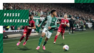 SV Werder Bremen - 1. FC Köln 2:1 | Pressekonferenz | SV Werder Bremen