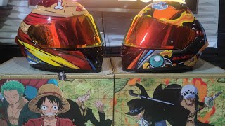 unboxing Bilmola helmet #motorcycle #travel #bilmola #bilmolahelmet #onepiece #luffy #ace