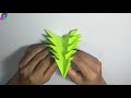 easy origami christmas tree tutorial diy របៀបបត់ក្រដាស់ធ្វើដើមគ្រីស្មាស់