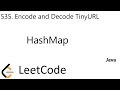 LeetCode 535 | Encode and Decode TinyURL | HashMap | Java