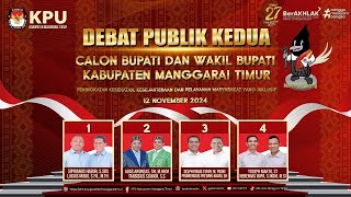 🔴LIVE: Debat Publik Kedua Calon Bupati & Wakil Bupati Kabupaten Manggarai Timur