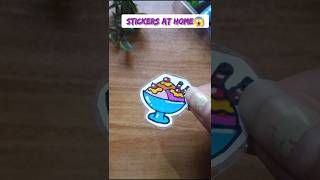 😱 Easiest and Cheapest hack to make Market Style Stickers at home...!!! #art #diy #sticker #homemade