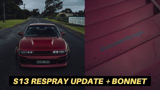 New bonnet for the S13 + respray update