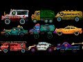 Scary Street Vehicles | Learn Cars and Trucks | Halloween Cartoons