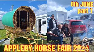 APPLEBY HORSE FAIR 2024 / SAT 8th JUNE  PART 1  #camperlife #vanlife #lifeontheroad #vanlifeuk