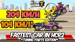 Fastest Car in Hill Climb Racing 2 *TUNING PARTS EDITION*