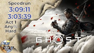 [WR] Ghost of Tsushima Speedrun in 3:09:11 and 3:03:39 - Act 1 Any% Hard