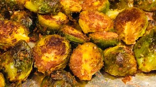 GARLIC ROASTED BRUSSELS SPROUTS | Brown Girls Kitchen |