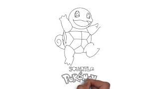 How to Draw Squirtle Pokemon Step by Step Video Tutorial