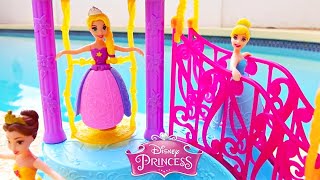 MagiClip Dolls DISNEY PRINCESS Pool Party & Costume Dress Up Princess Palace 1 Hour Compilation