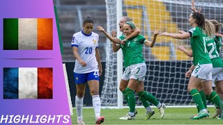 Republic of Ireland v France | Women's European Qualifiers - Highlights All Goals 16/07/24