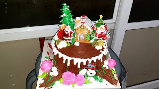 Merry Christmas/Simple Christmas Cakes/នំខេកម៉ូដសាមញ្ញសម្រាប់ថ្ងៃបុណ្យគ្រីសស្មាក់/