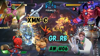 AW #06 | XMN-C v/s GR_RB | Decay Tactics Path 5 , AW Season #54 #contestofchampions #kabam #marvel