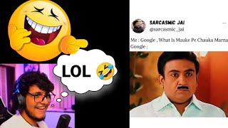 Triggered Insaan React On Memes 🤣 Ft Tarak Mehta | Live Insaan | Reaction | Insta Memes | Twitter
