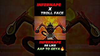 ASH INFERNAPE ATTITUDE STATUS | ASH INFERNAPE X TROLL FACE #pokemon#shortvideo #trollface ||LHZ