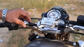 New Gadget for my bike - Vibration Reduction Rod - Aluminium Mobile Holder - King Indian