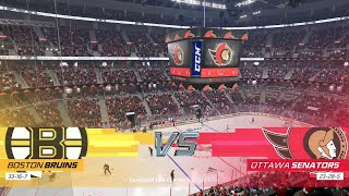 Boston Bruins vs. Ottawa Senators • Feb 20 2023 | NHL Full Match Gameplay