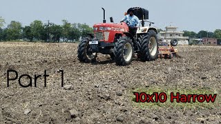 Swaraj 969 fe 2023 new model Performe on 10x10 jaggi 671. 4x4 tractor | Part 1 @Dinfotainmentlive