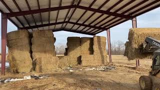 Load out Large Squares with John Deere 328D - #wieczorekfarms #hay