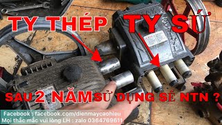 SO SÁNH THỰC TẾ ĐẦU BƠM TY SỨ VÀ ĐẦU BƠM TY THÉP SAU QUÁ TRÌNH SỬ DỤNG LÂU NGÀY | ĐIỆN MÁY CAO HIẾU