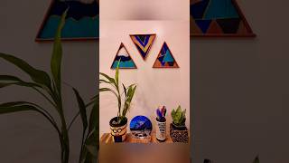 Wall decor from waste material #shorts #shortvideo #diy #wastematerialcraft #bestoutofwaste