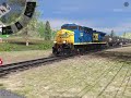 CSX Tanker Train in Tidewater Point Rail in Trainz Simulator 3