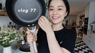 VLOG 77 | 新买的平底锅好好用🍳 | 超满足的炸鸡三明治🥪 | Sangria水果酒 | 有鲜花陪伴的一周 | 看孙燕姿线上演唱会 | 别样海外购 | Belinda Chen