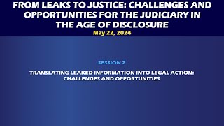 From Leaks to Justice - Session 2: Translating Leaked Information into Legal Action