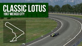 rFactor // Moisés Solana Lotus V8 Hot Lap around Mexico City Racetrack