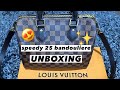 LOUIS VUITTON HANDBAG| SPEEDY 25 BANDOULIERE UNBOXING | damier ebene | ROSE MAGZ