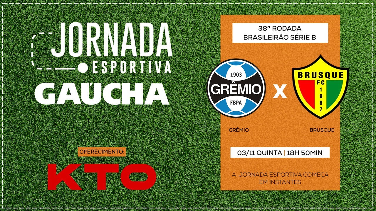 AO VIVO: Grêmio X Brusque - Série B | Jornada Digital 03/11/2022 - YouTube