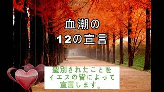 血潮の1２の宣言の祈り文章| 일본 바이블레시피