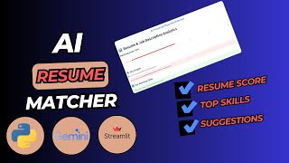 AI Resume Analyzer using Python, Streamlit & Gemini AI