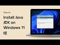 How to Install Java JDK on Windows 11