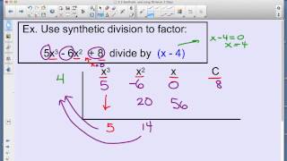 Synthetic Division Example 2