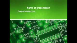 Integrated Circuit PowerPoint Template by PoweredTemplate.com